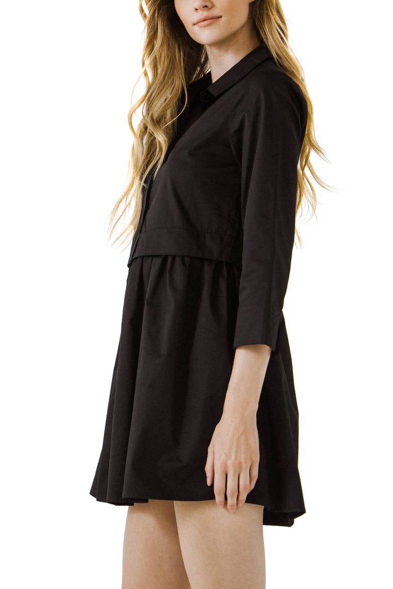 Long Sleeve Mini Shirtdress