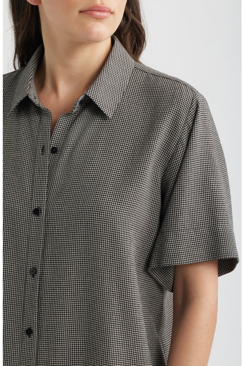 Classic Collar Check Shirtdress