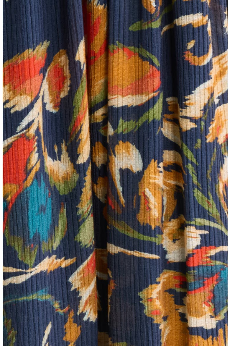 Textured Shirred Maxi Dress