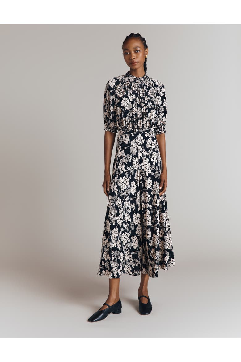 Dolly Printed Floral Midi Dress