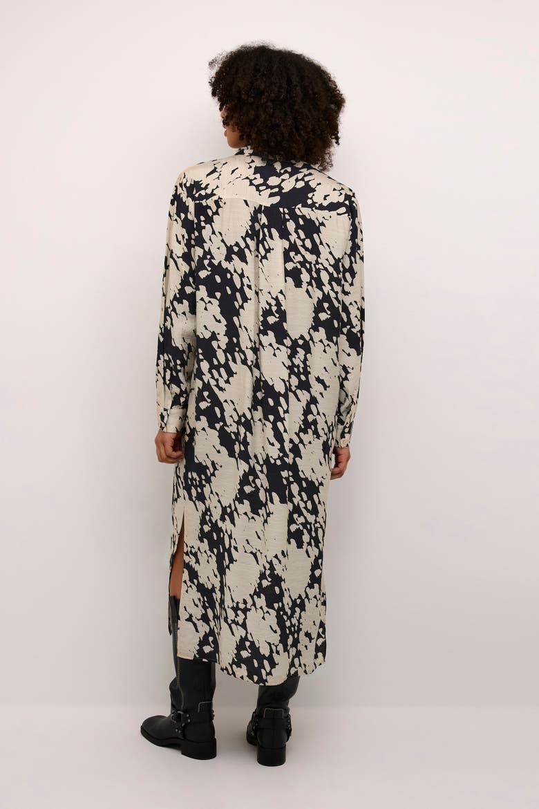 KAlouise Round Neck Maxi Shirt Dress