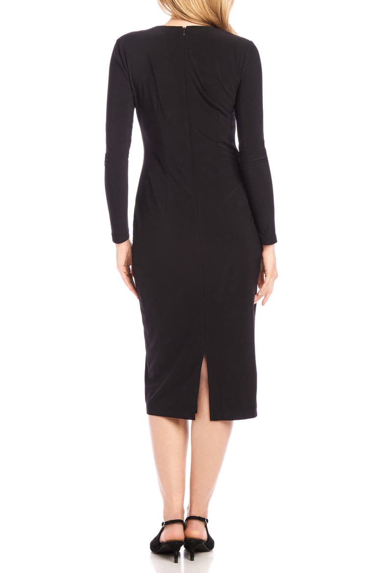 Ginger Twist Long Sleeve Midi Dress