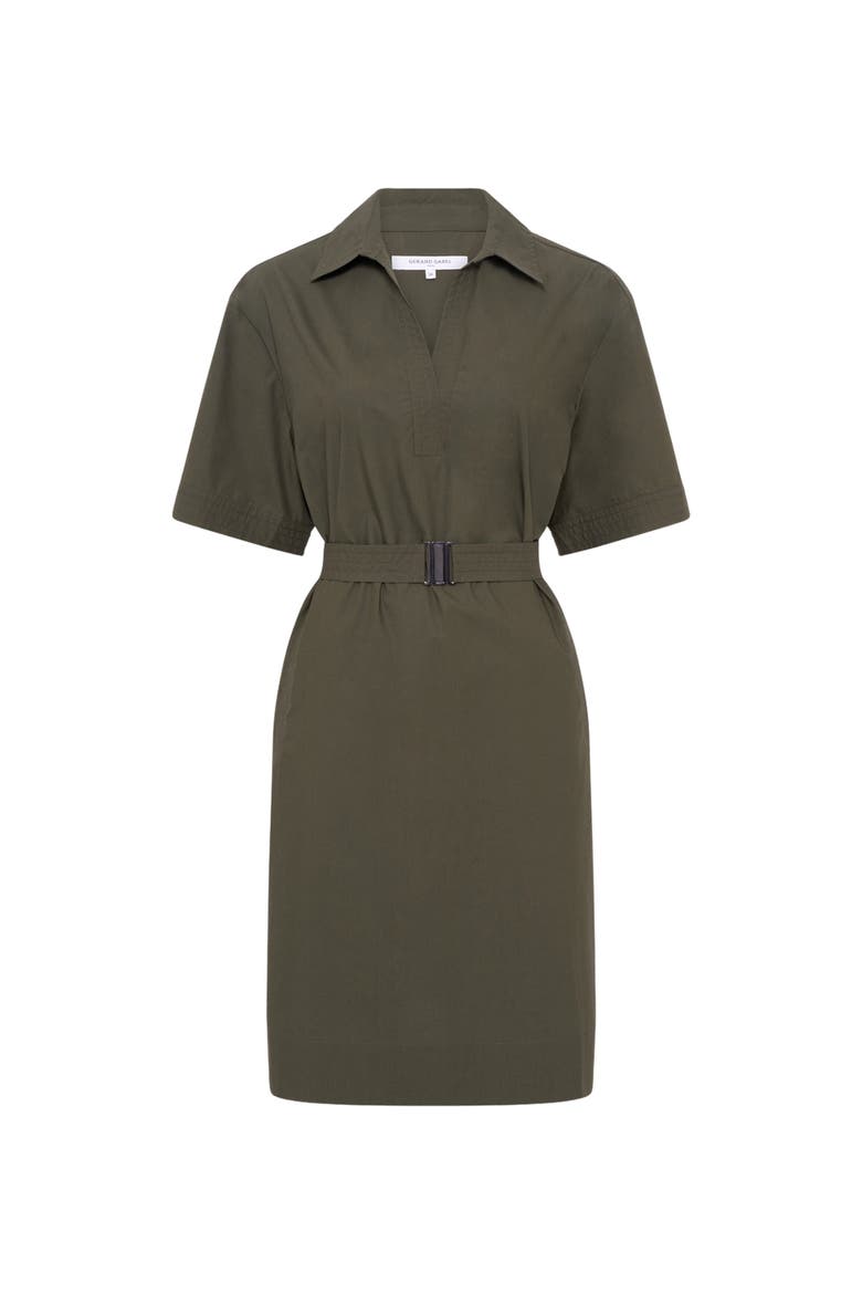 Rizlene Short Sleeve Belted Waist Dress