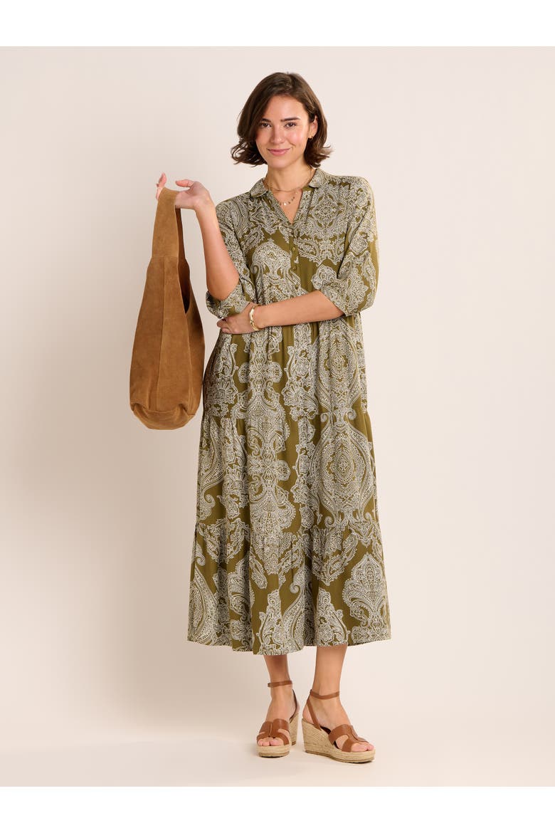 Chara Tiered Maxi Shirt Dress