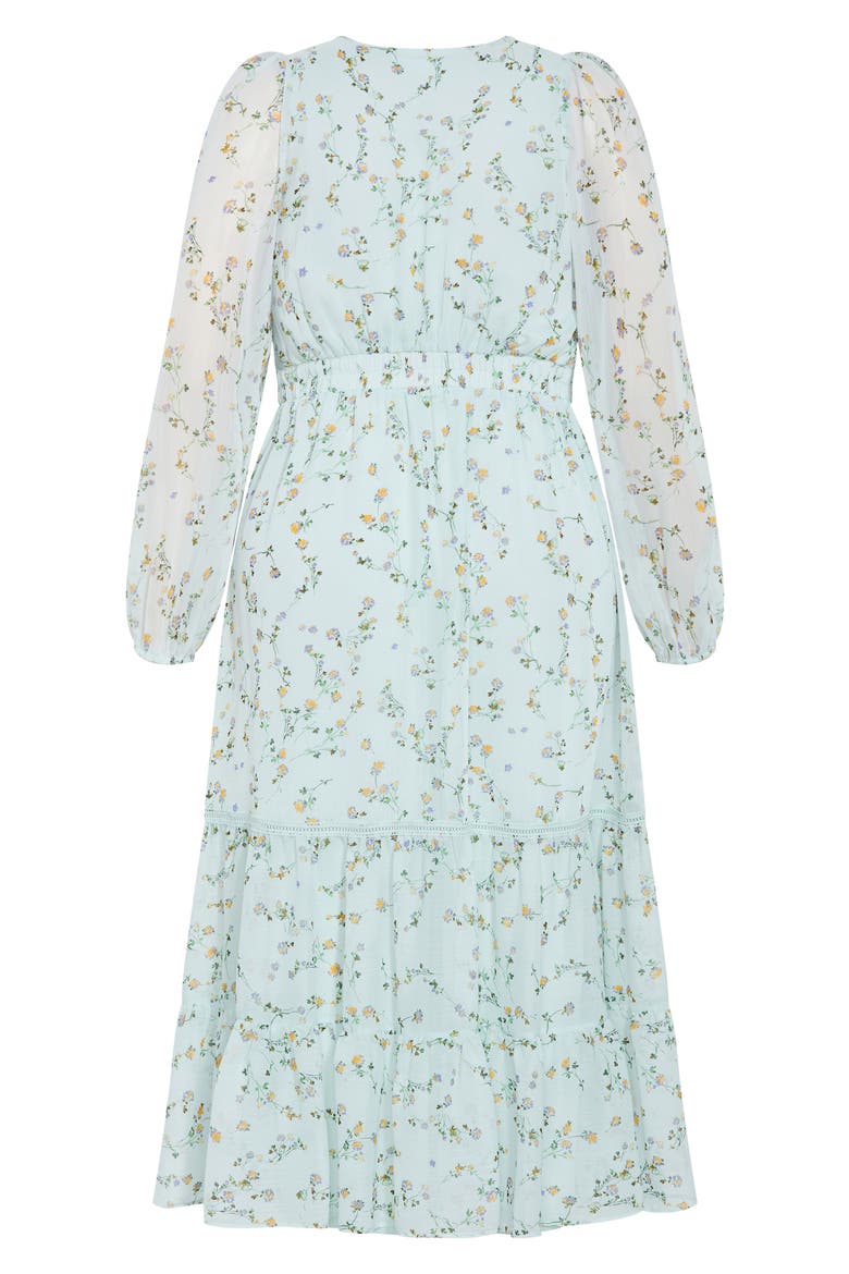 Kiki Ditsy Floral Print Maxi Dress