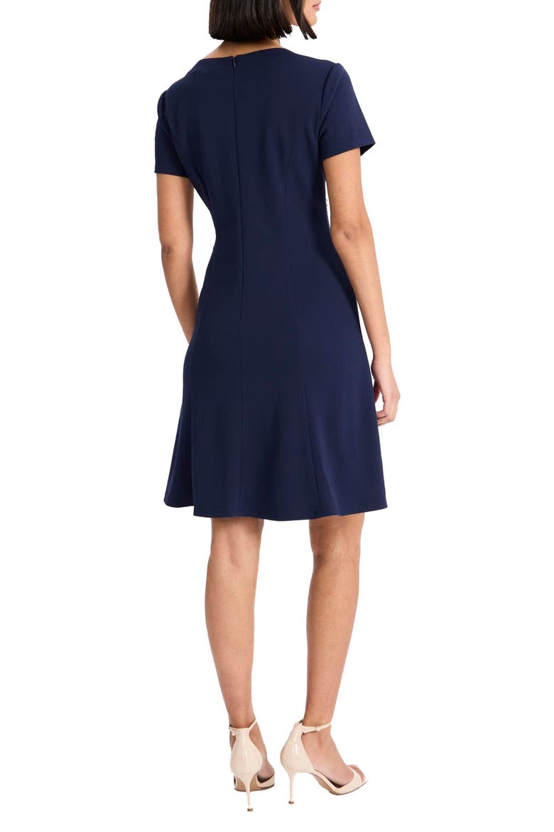 Short Sleeve Fit & Flare Dress