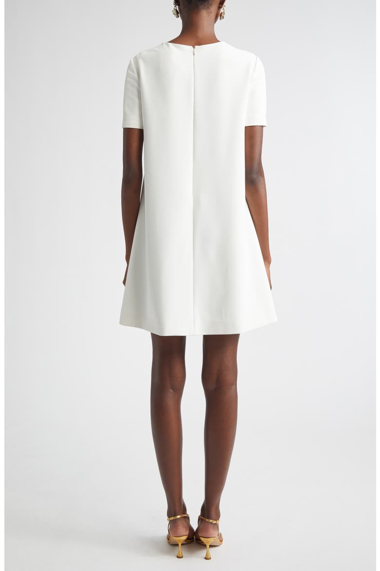 Poppy Print Stretch Crepe A-Line Minidress
