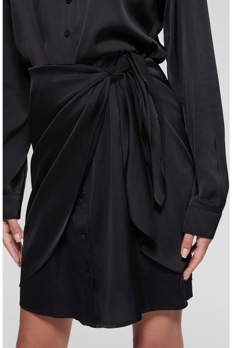Alya Long Sleeve Mini Shirtdress
