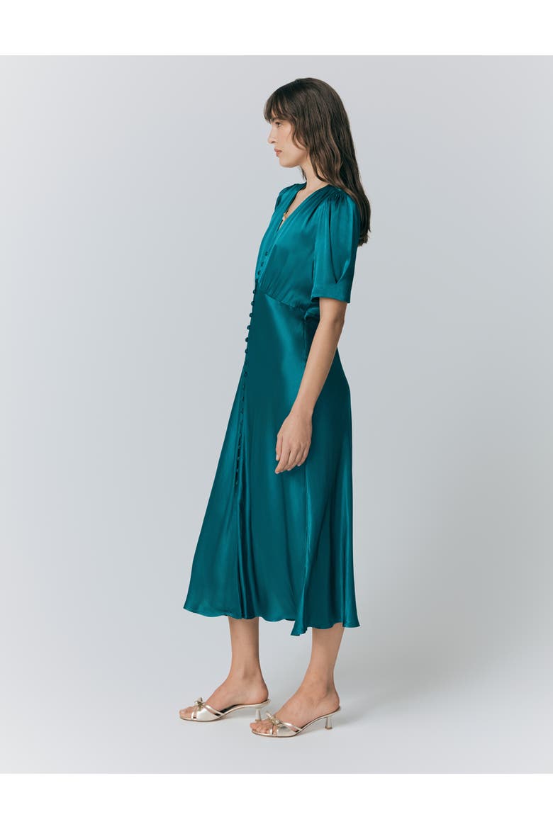 Madison Satin Midi Dress