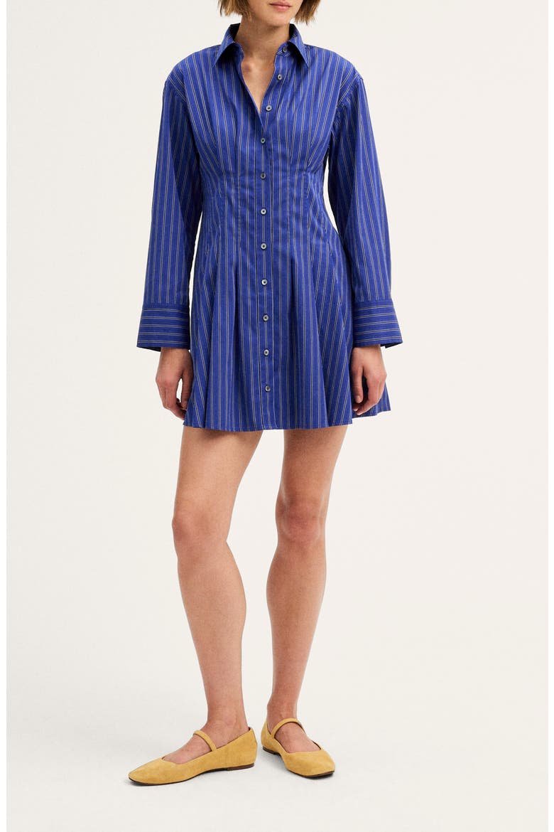 Seamed Mini Shirtdress