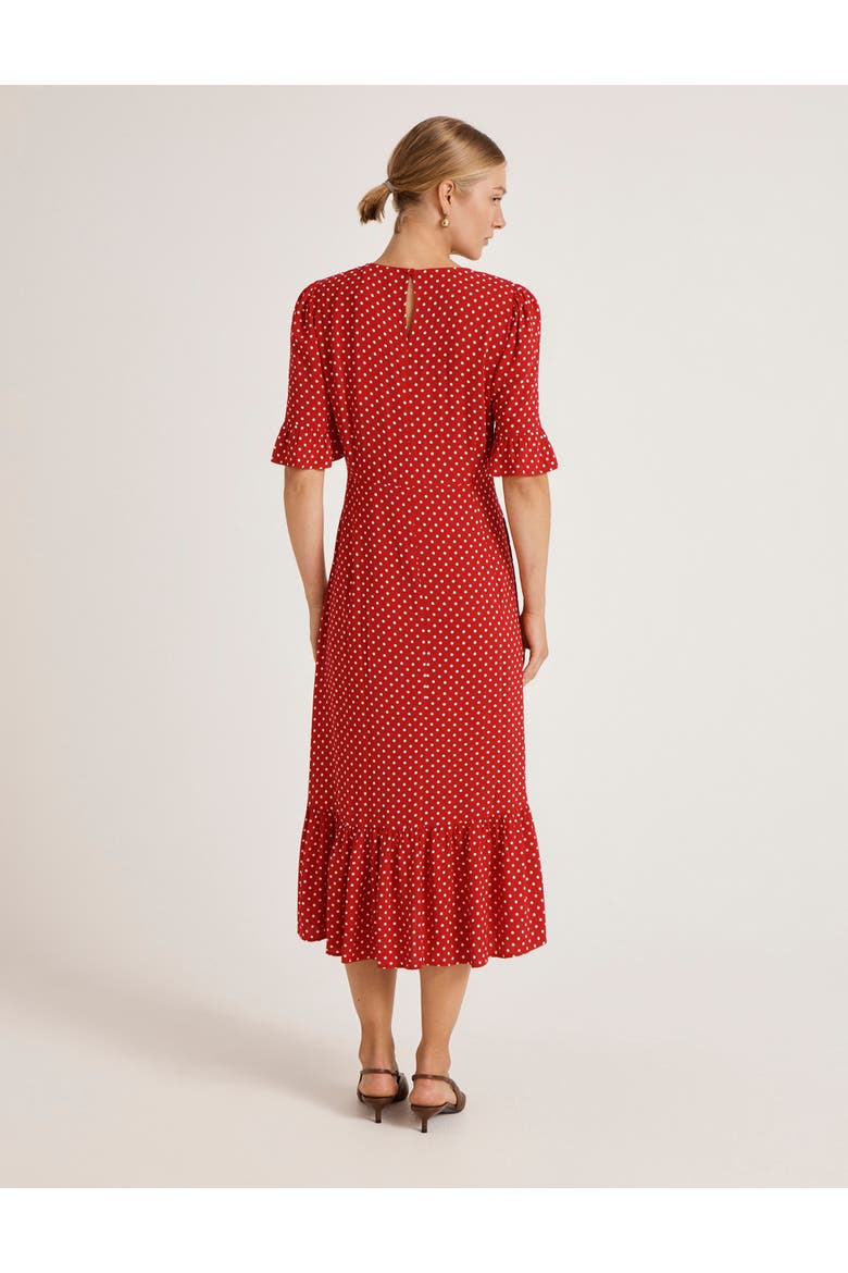Sylvie Polka Dot Midi Dress