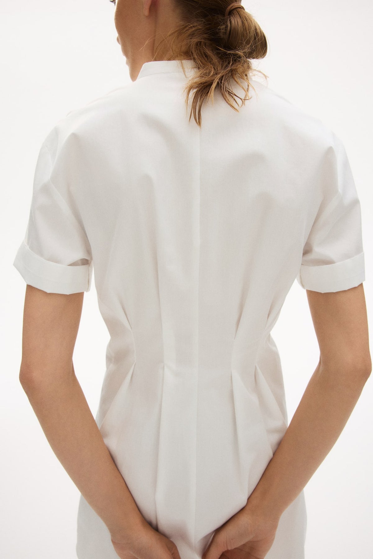 Shirt Dress with Tapered Waist