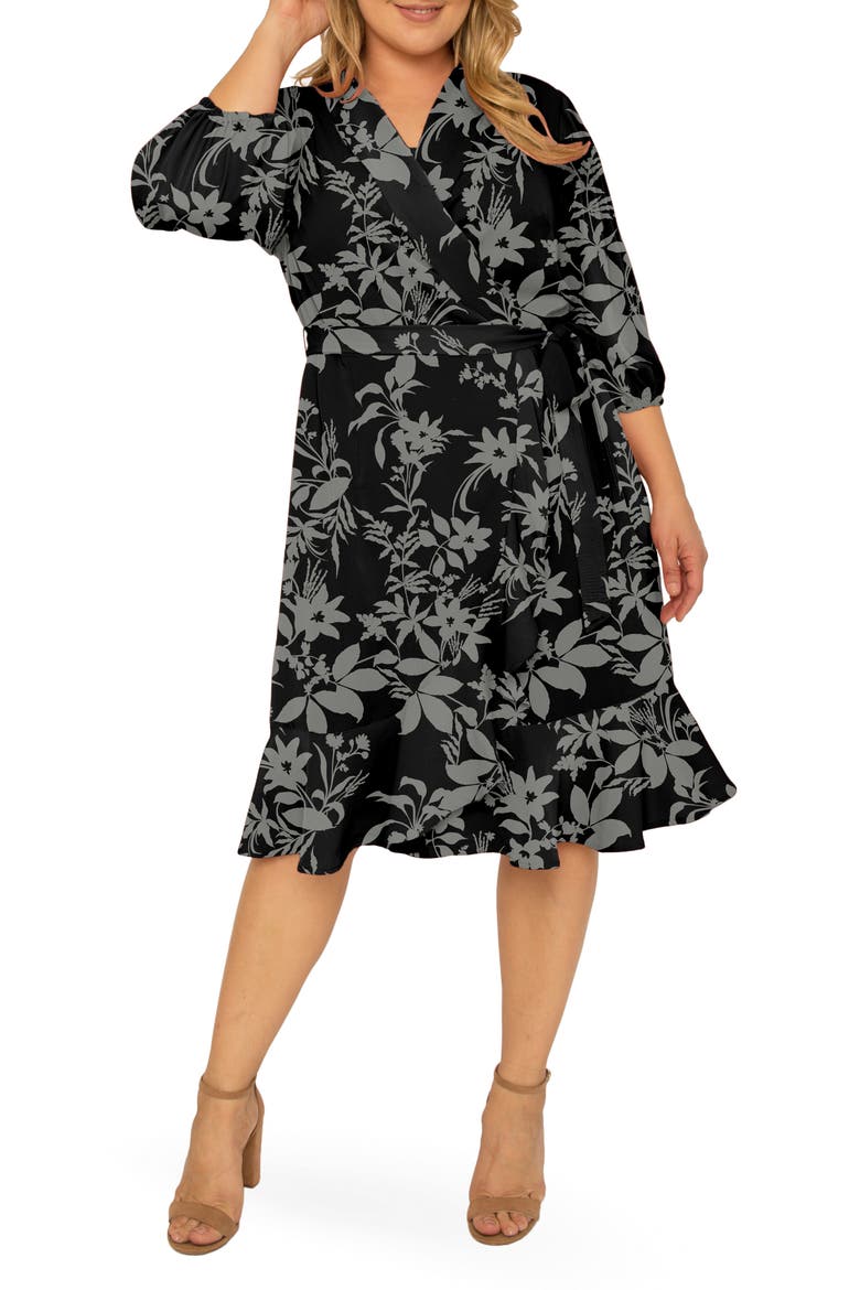 Kylie Ruffle Wrap Dress