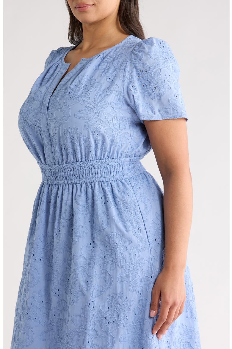 Embroidered Eyelet Lace Dress
