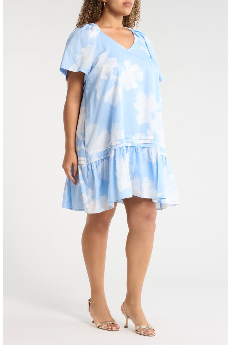 Afina Floral Seruma Shift Minidress