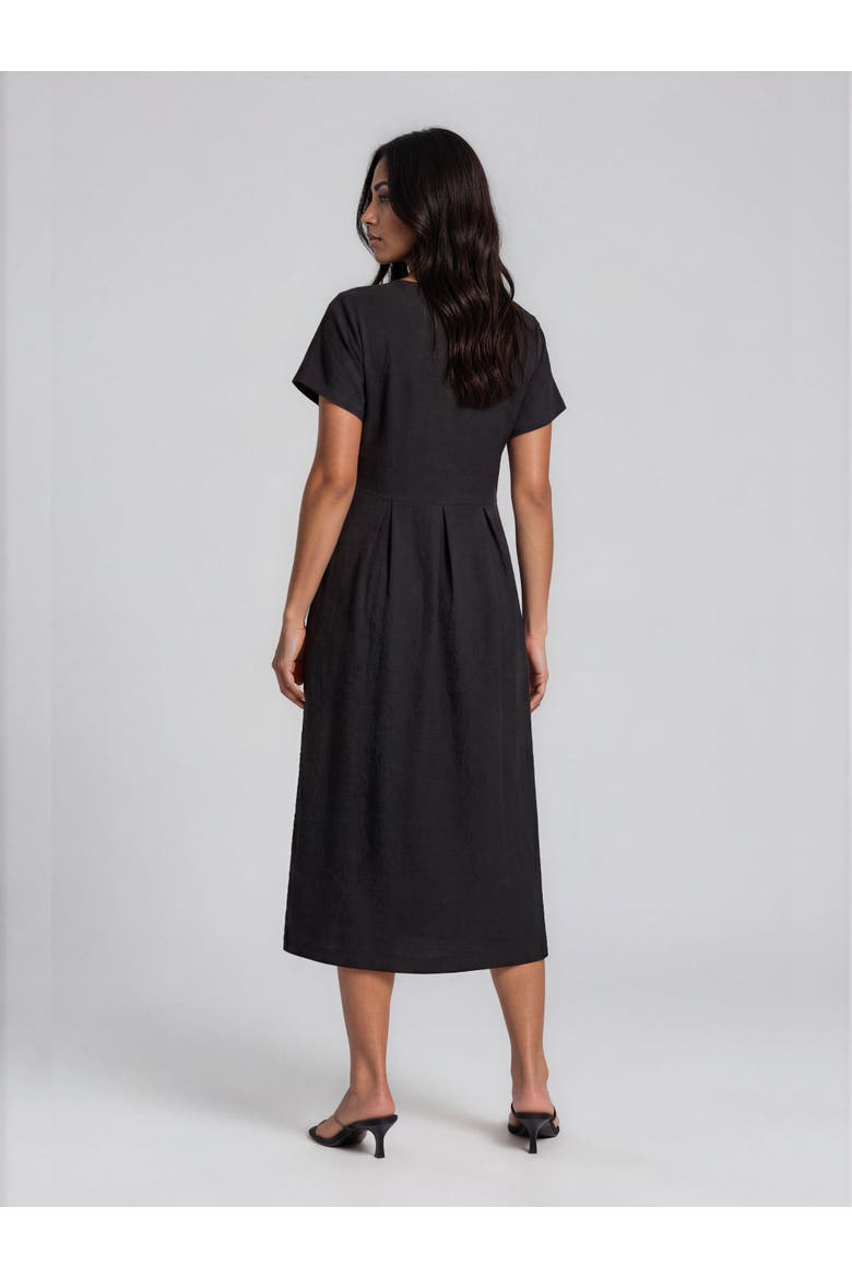 Maolnia Round Neck Midi Dress