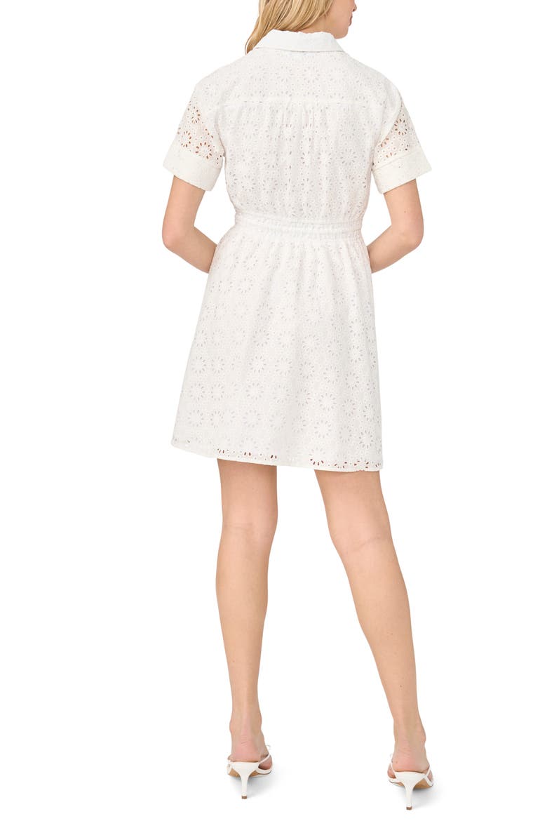 Eyelet Cotton Minidress