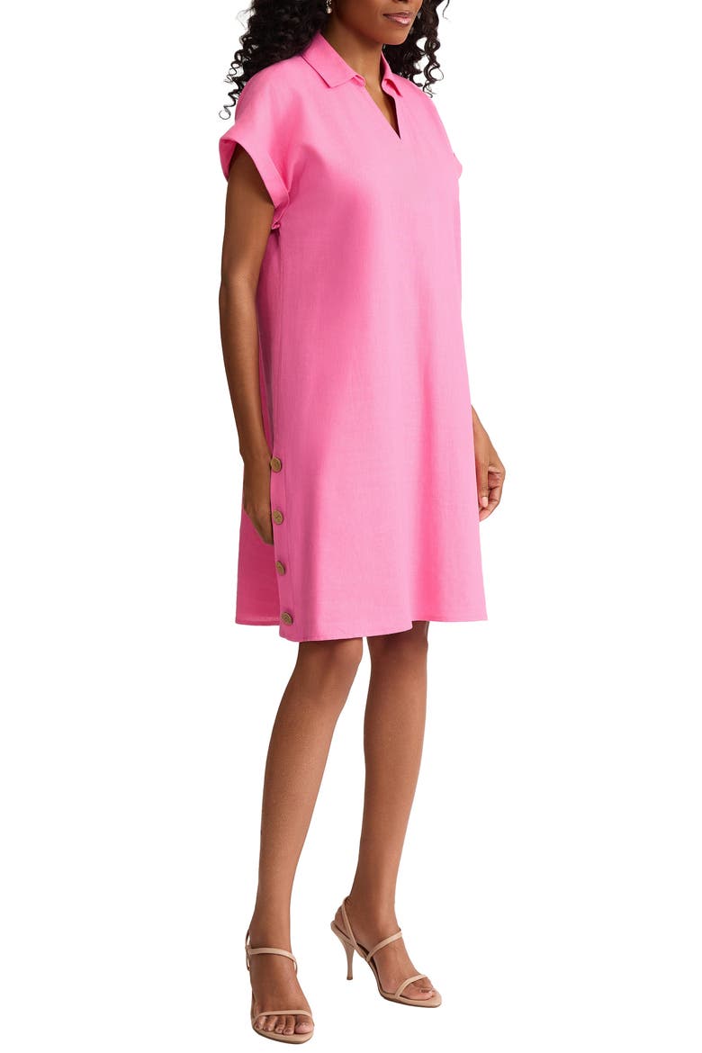 Linen Blend Shift Dress
