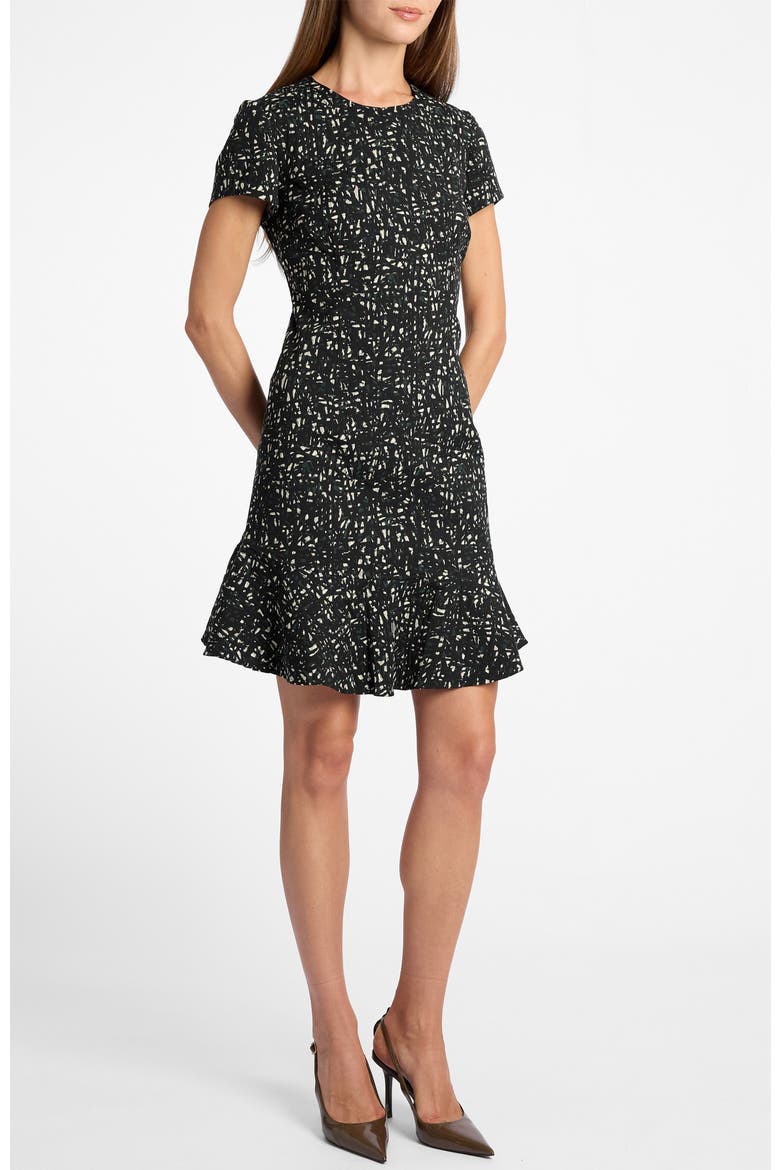 Moira A-Line Sheath Dress in Stretch Jacquard