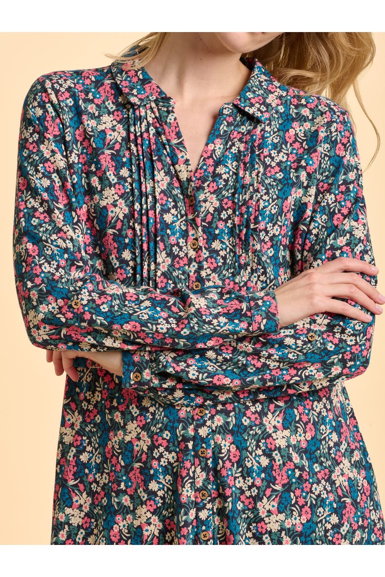 Charlotte Long Sleeve Shirt Midi Dress