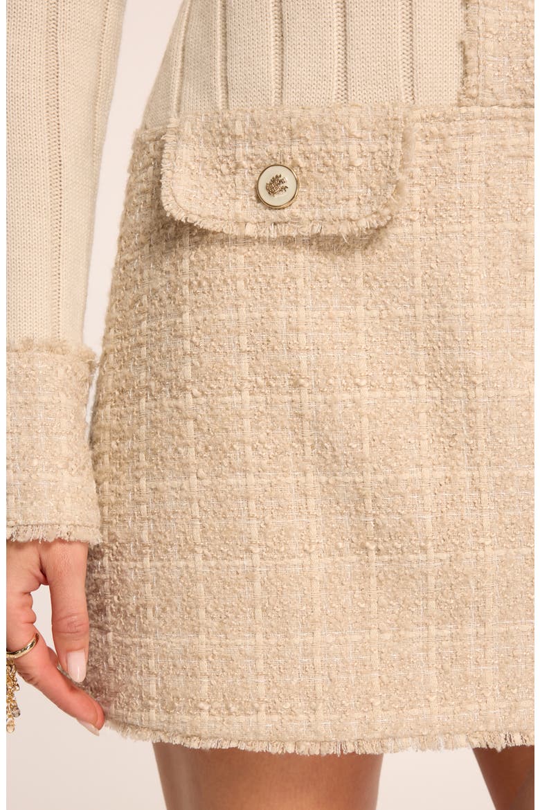 Ellen Lurex Tweed Long Sleeve Minidress