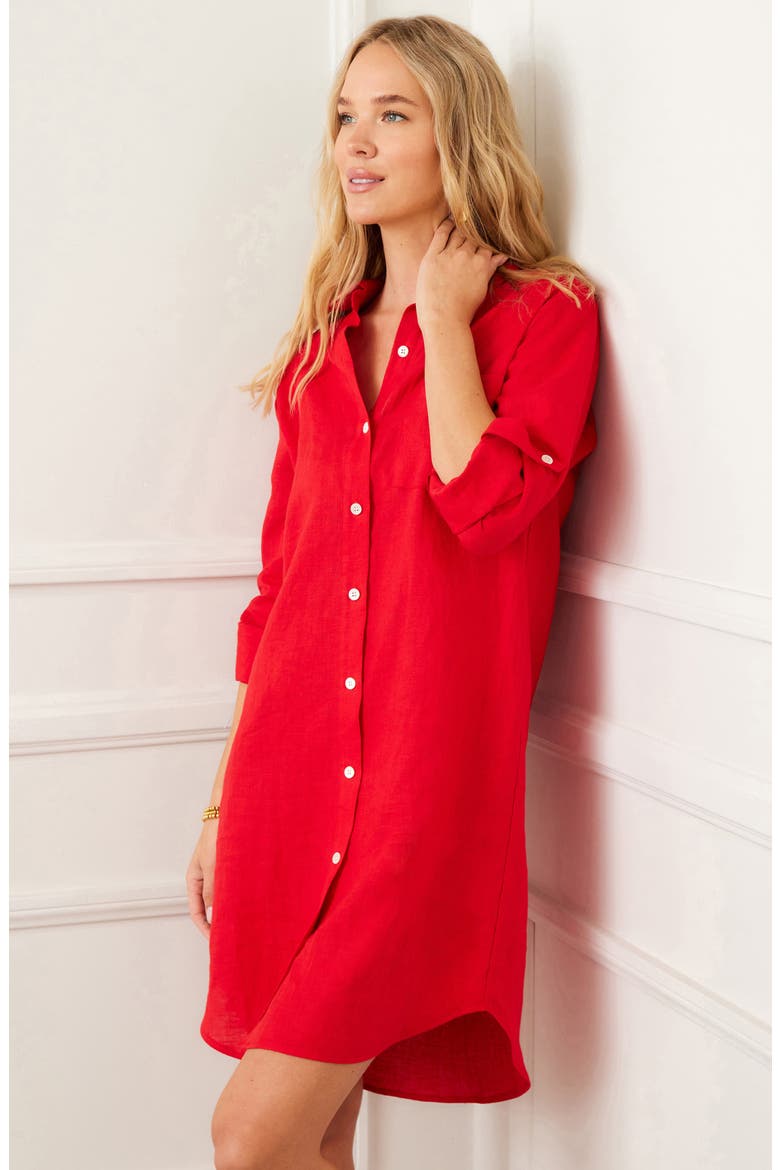 Long Sleeve Linen Shirtdress