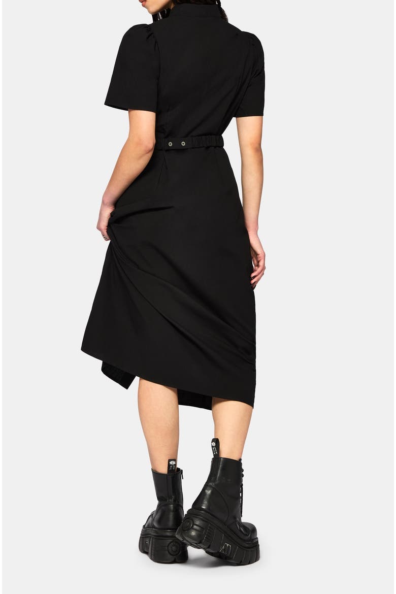 Phonoi Chain Belted Button Midaxi Dress
