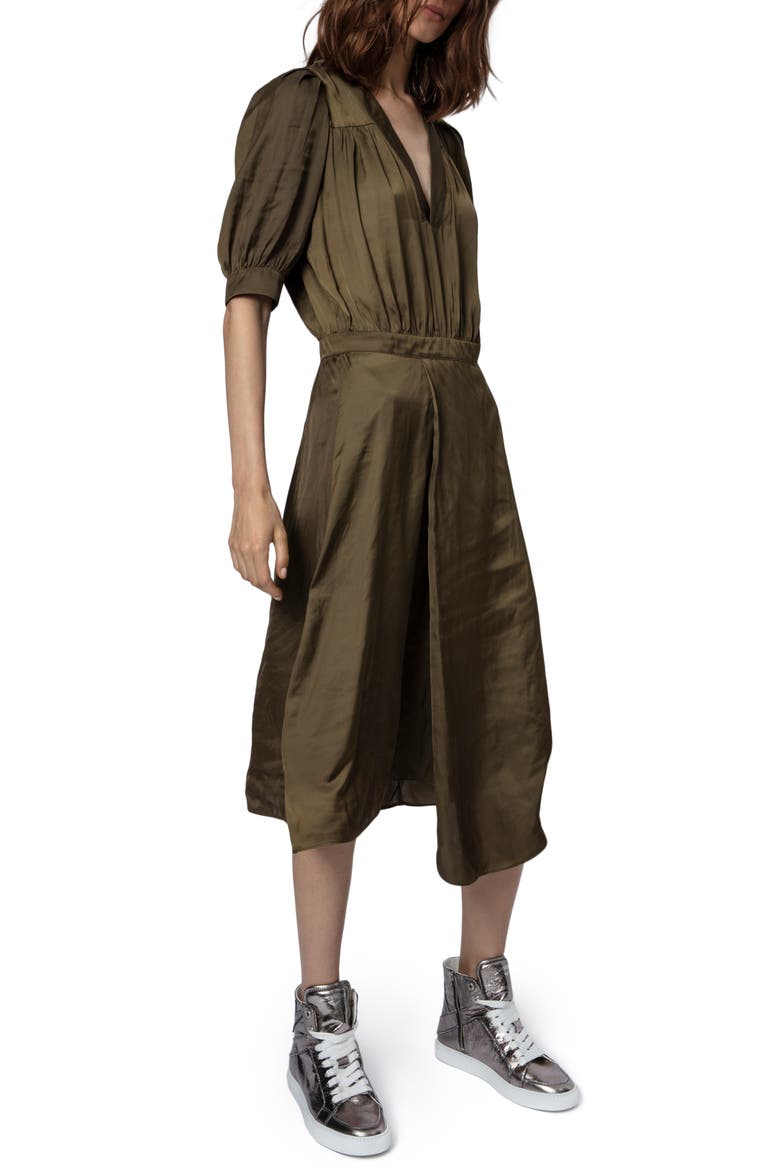 Ralia Satin Midi Dress