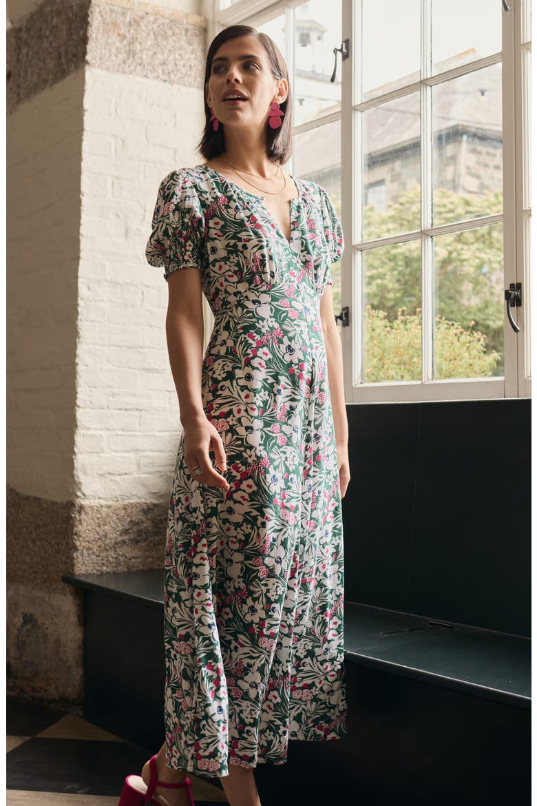Marsh Violet Empire Waist Dress