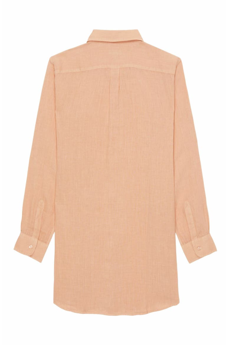 Women's Solid Linen Shirt Dress