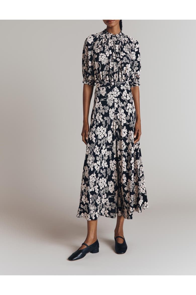 Dolly Printed Floral Midi Dress