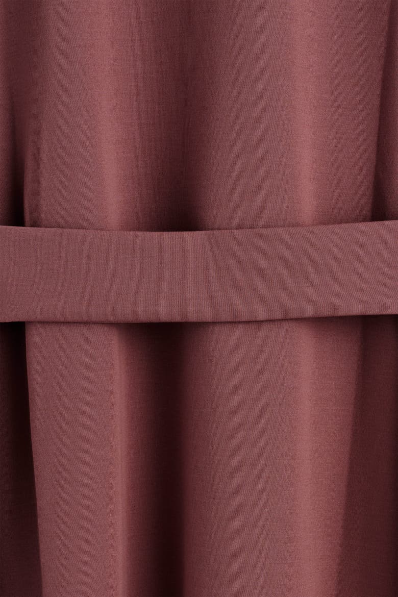 Belt-Detail Midi T-Shirt Dress