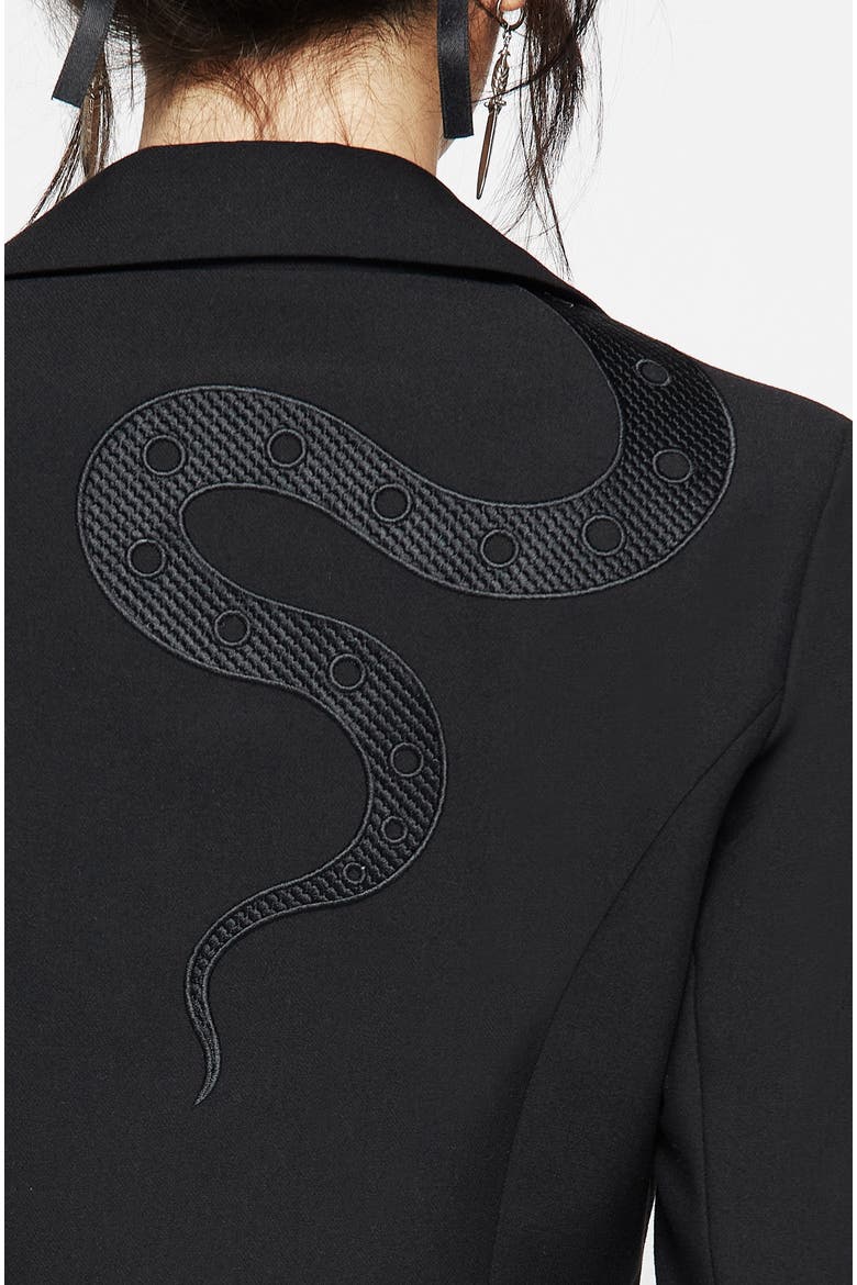 Slither Embroidered Blazer Dress