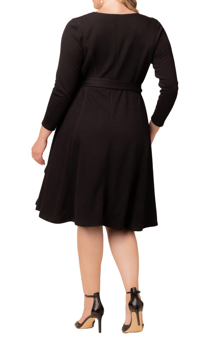 London Wrap Sweater Dress