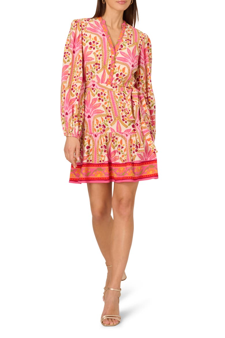 Printed Long Sleeve Dress