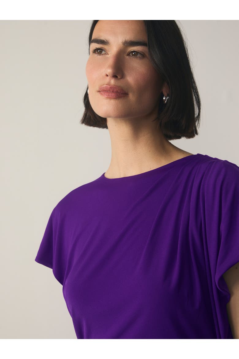 Rassina Gathered Jersey Midi Dress