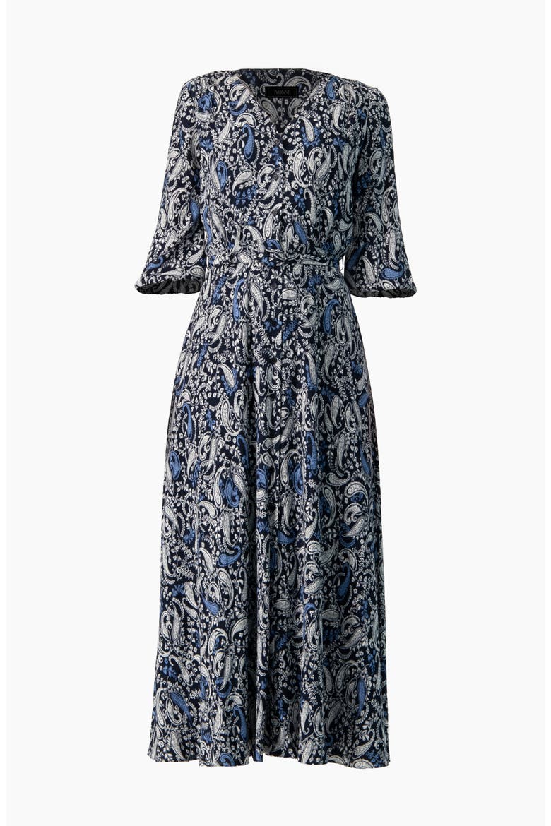 Paisley V-Neck Maxi Dress