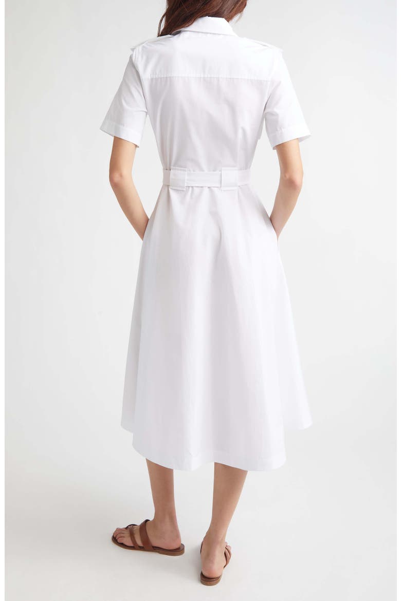Tanya Belted Cotton Poplin Midi Shirtdress