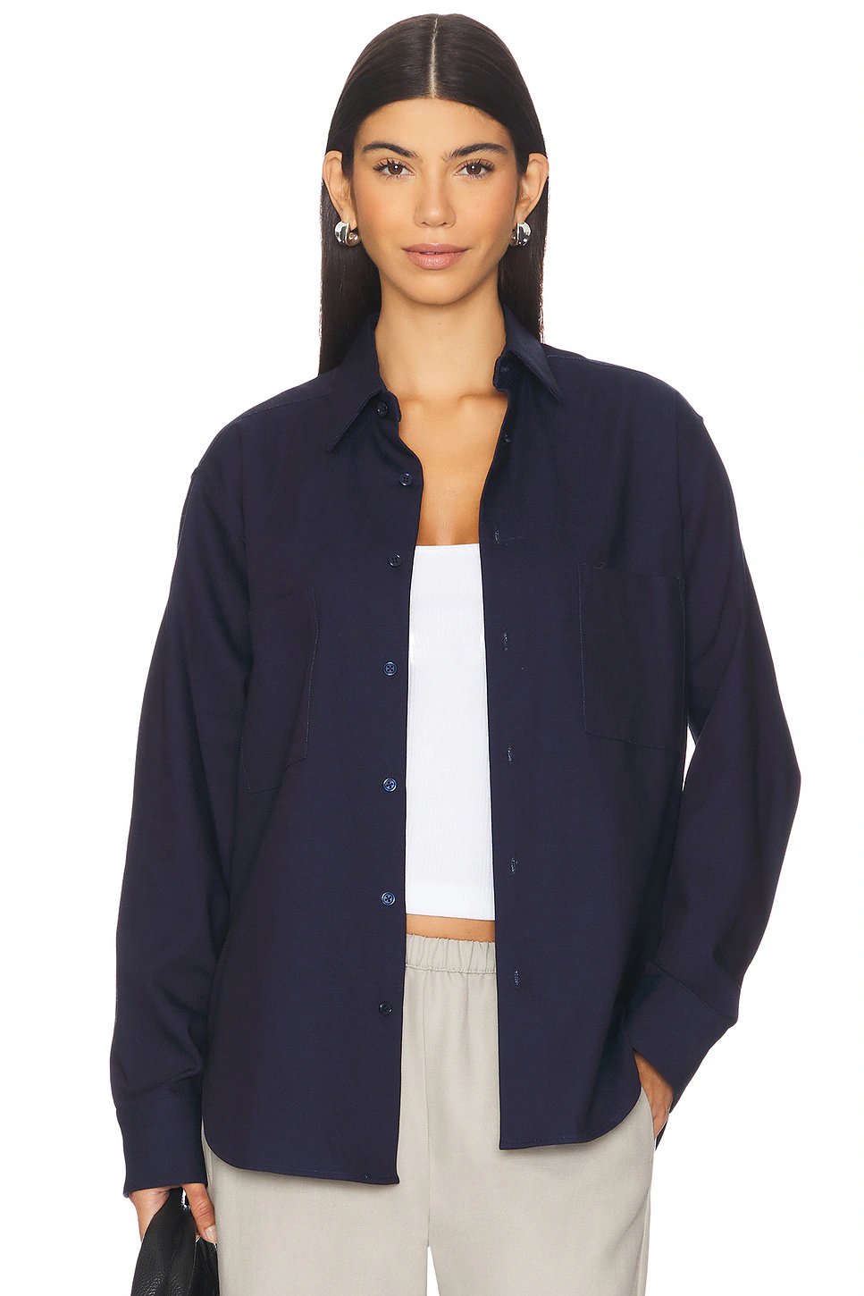 ADYELA Classic Shirt in Indigo Dark Blue - Image 1