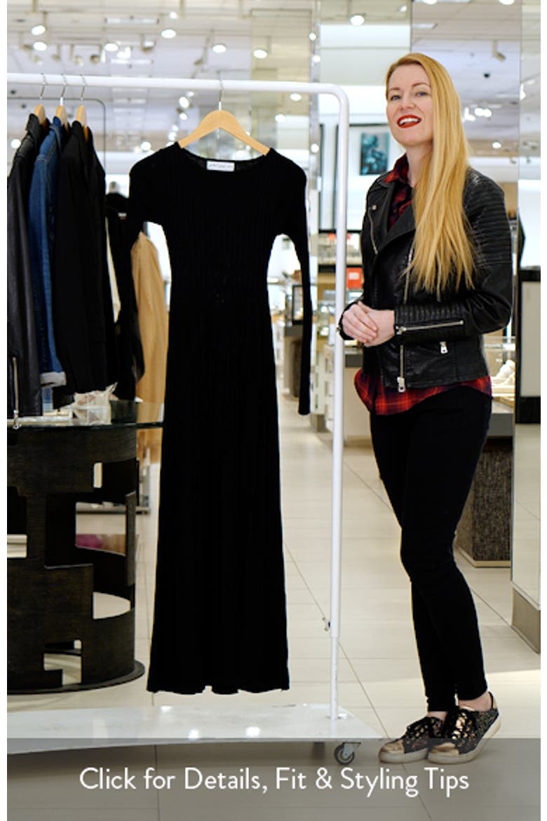 Alison Long Sleeve Rib Maxi Dress
