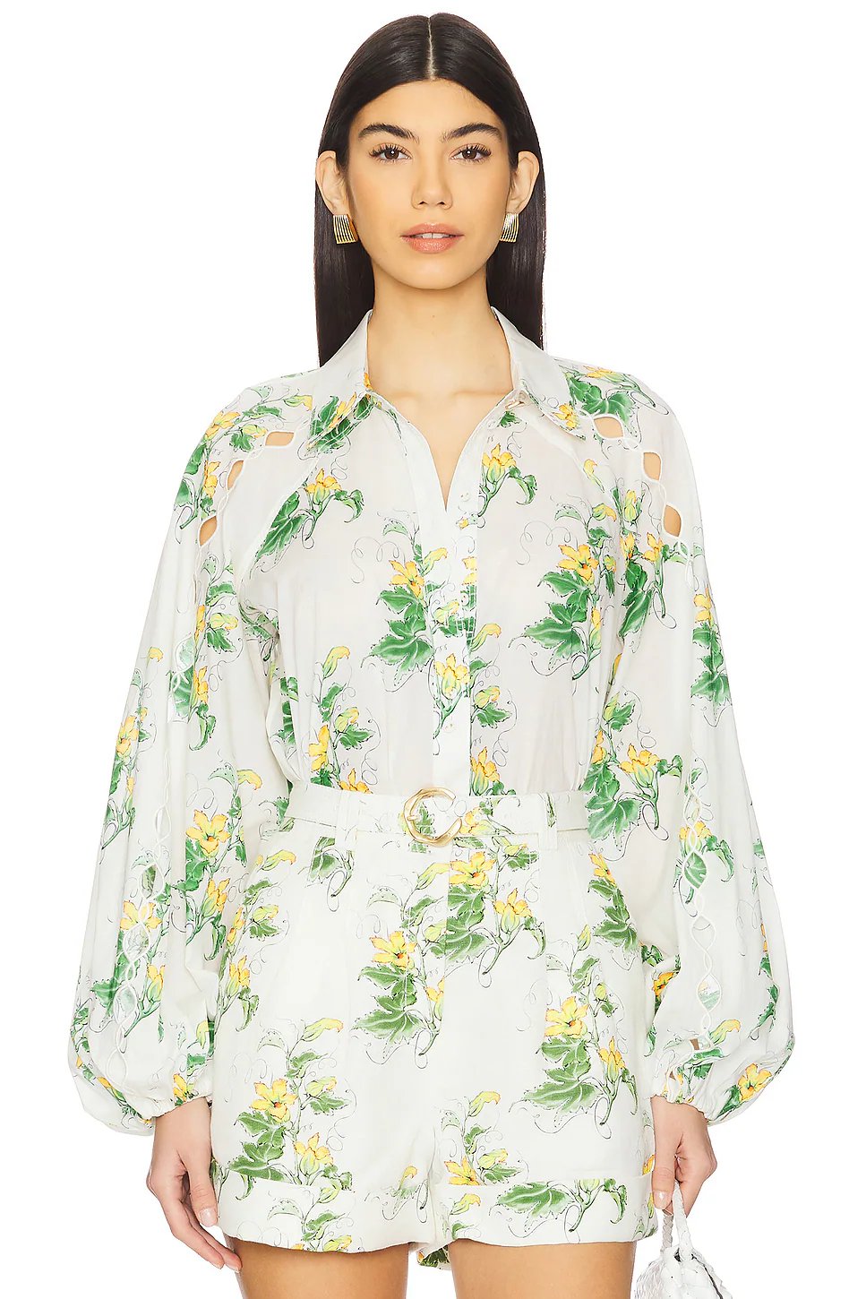 Aje Dawn Blouse in Secret Garden - Image 1