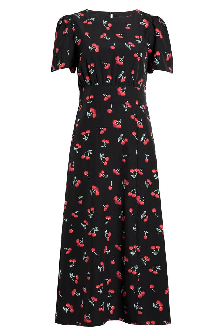 Dusk Bloom Floral Midi Dress