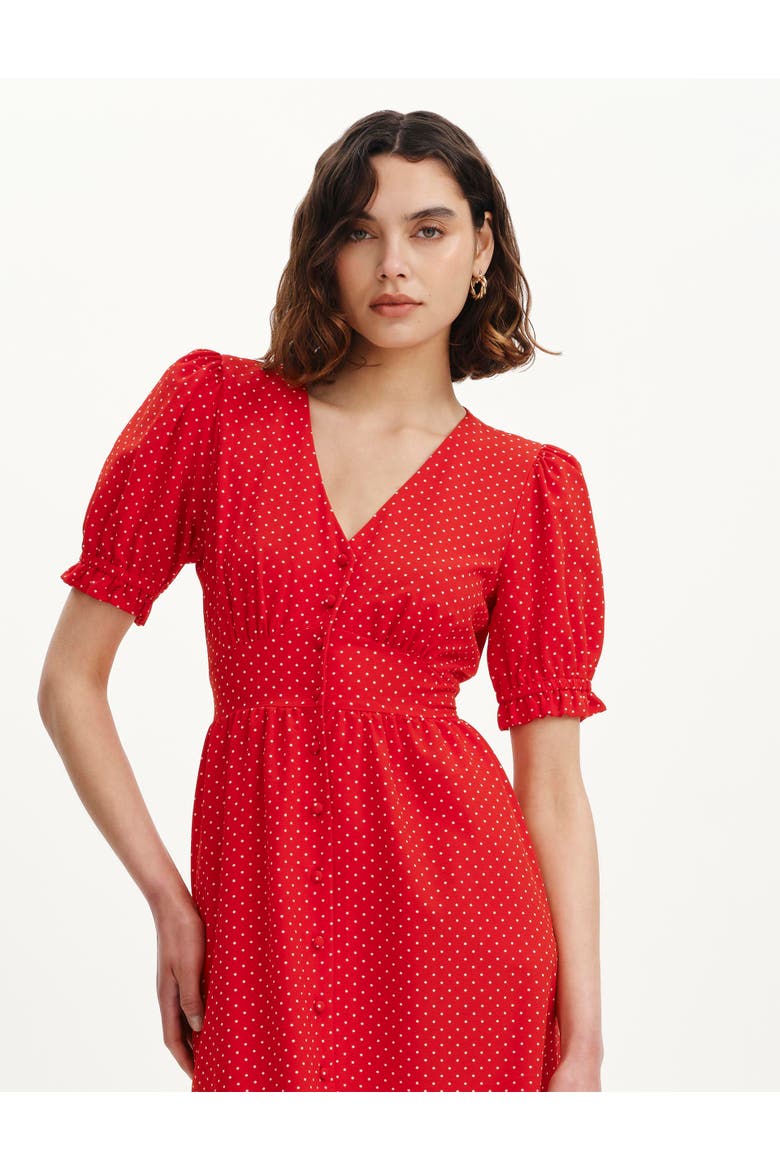 Petite Samantha Button Down Midi Dress