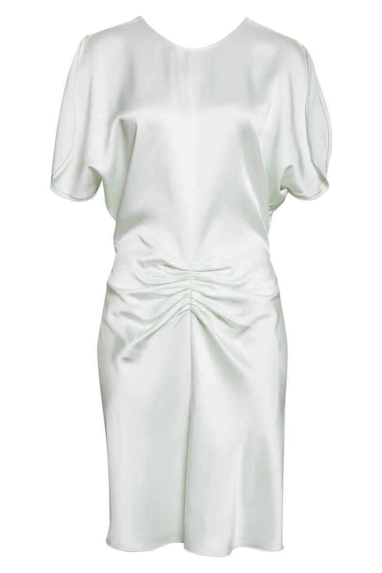 Ruched Waist Crepe Back Satin Minidress