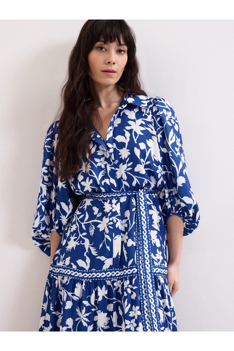 Floral Print Shirt Dress