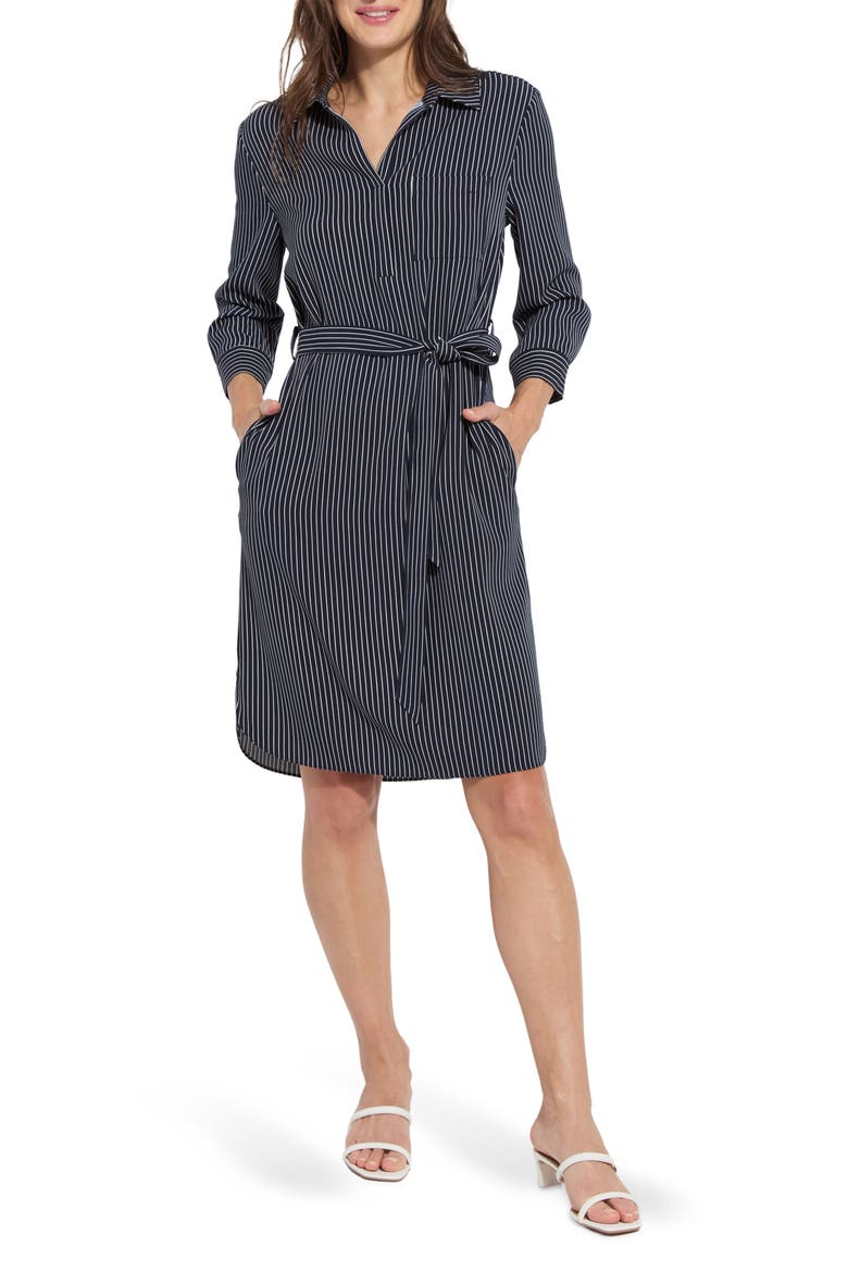 Stripe Popover Shirtdress