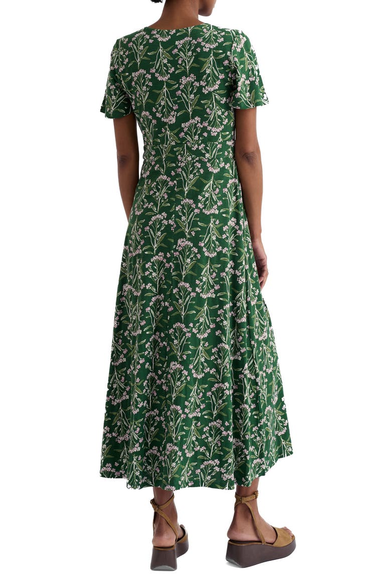 Chateaux Floral Organic Cotton Midi Dress