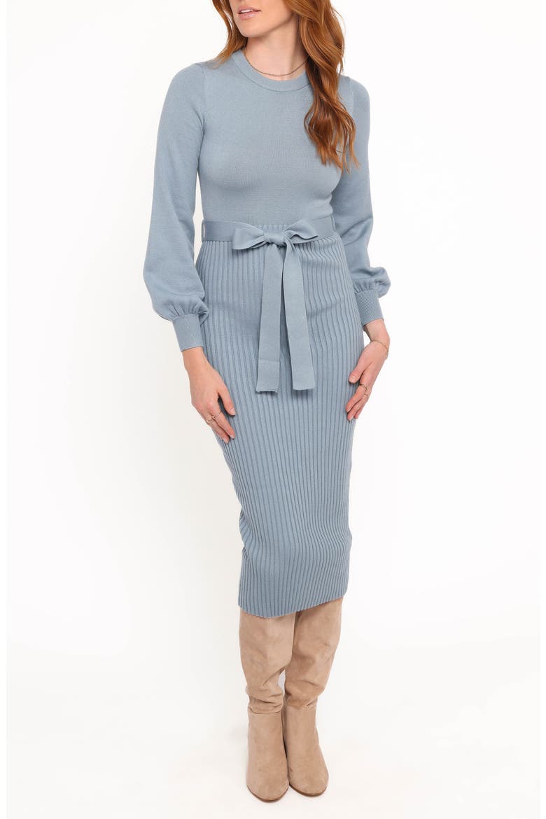 Helena Long Sleeve Midi Sweater Dress