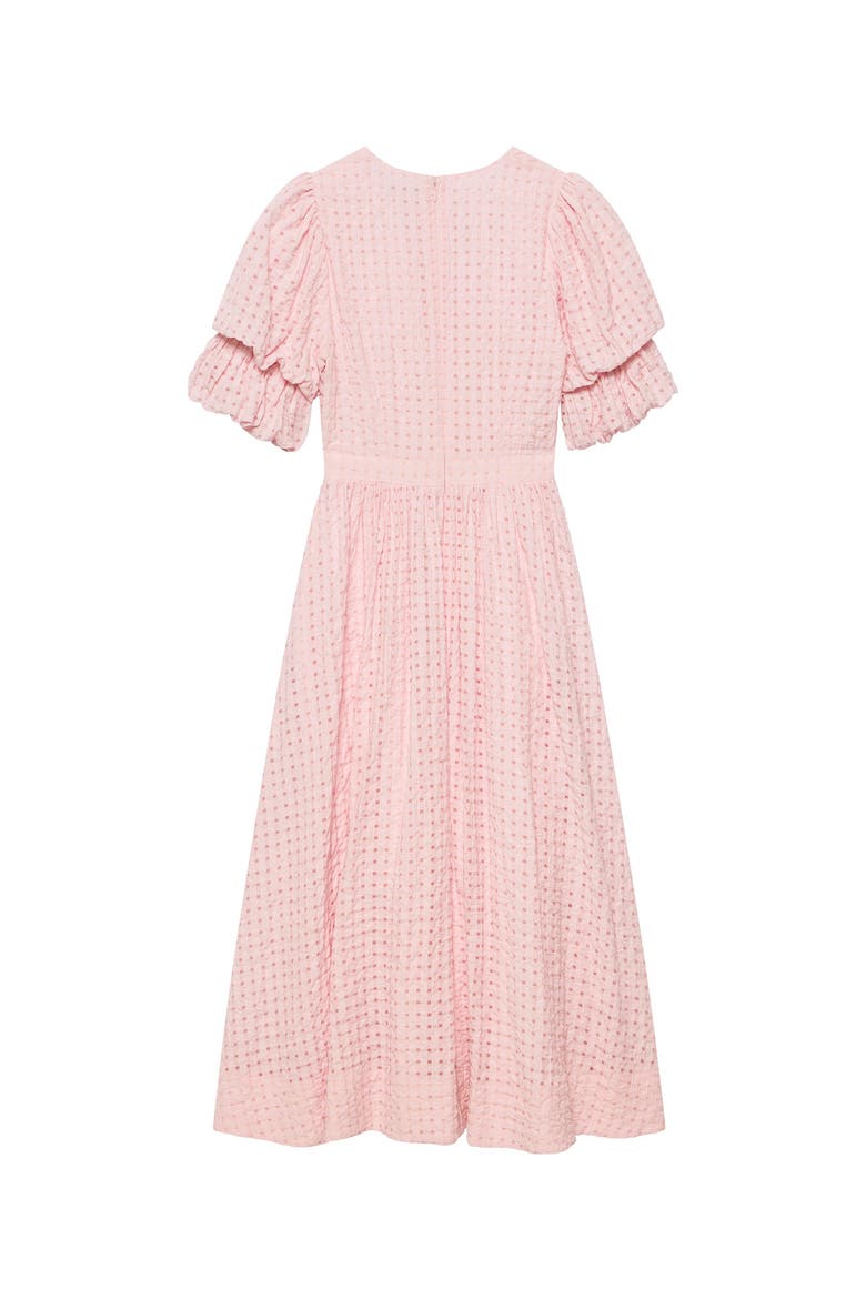 Checked Midi Dress