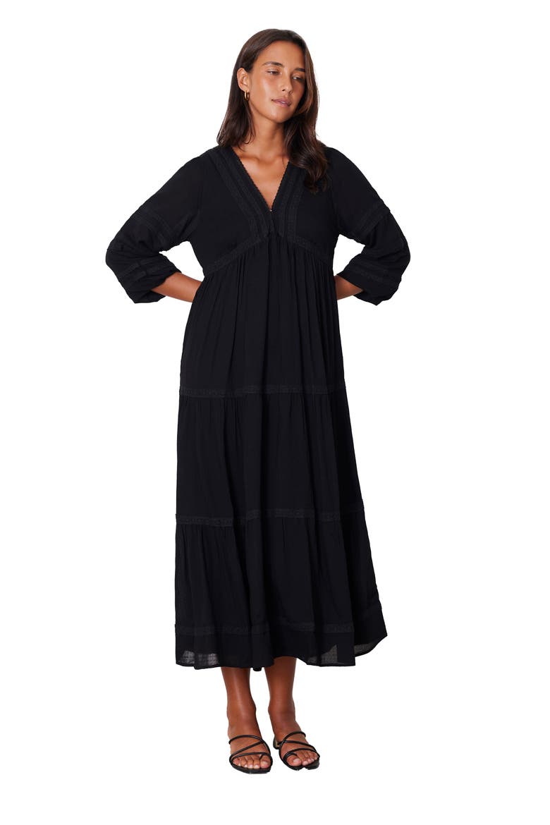 Magnolia Lace Inset Midi Dress